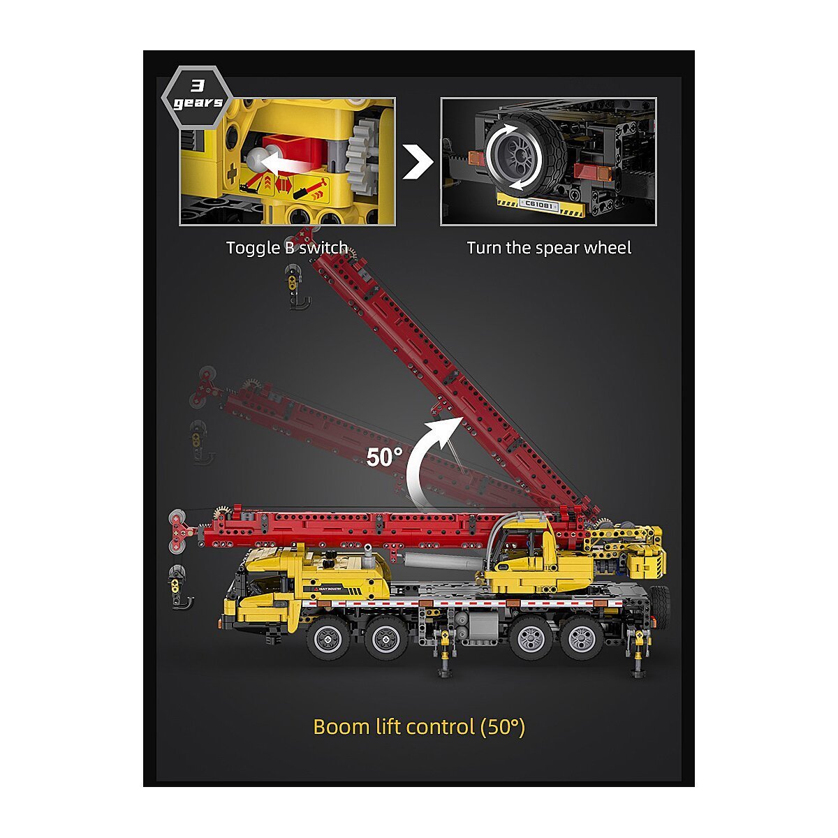 JAMARA CaDA Mobilkran 1:35 Bricks ab 8 Jahren JAMARA CaDA Mobilkran 1:35 Bricks ab 8 Jahren
