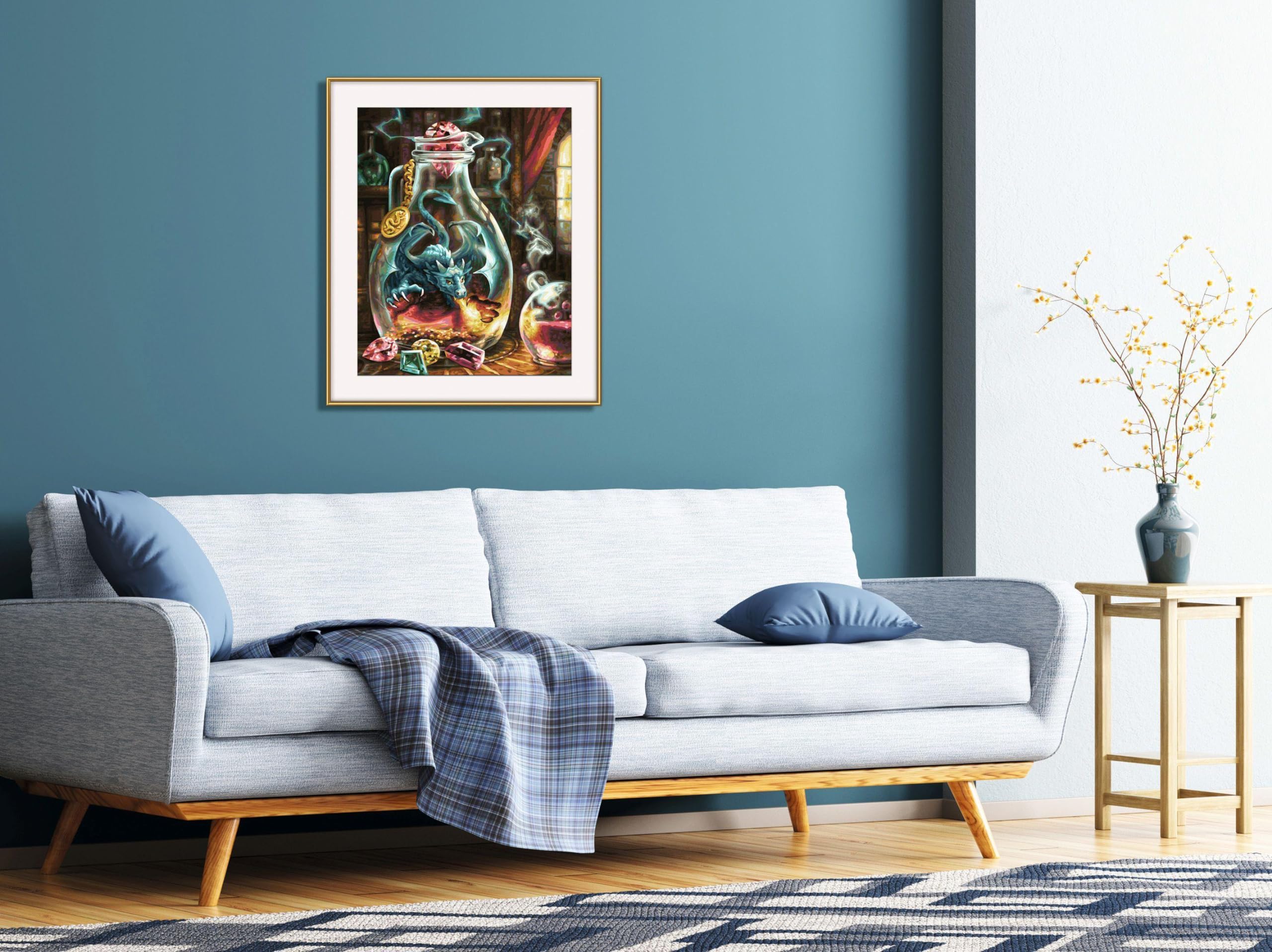 Schipper Mnz - Der Drache - Mystisches Malset Für Fantasy-Fans 609130845 Couch, Dekoration für Zuhause, Innenarchitektur, Wohnzimmer, Gemälde