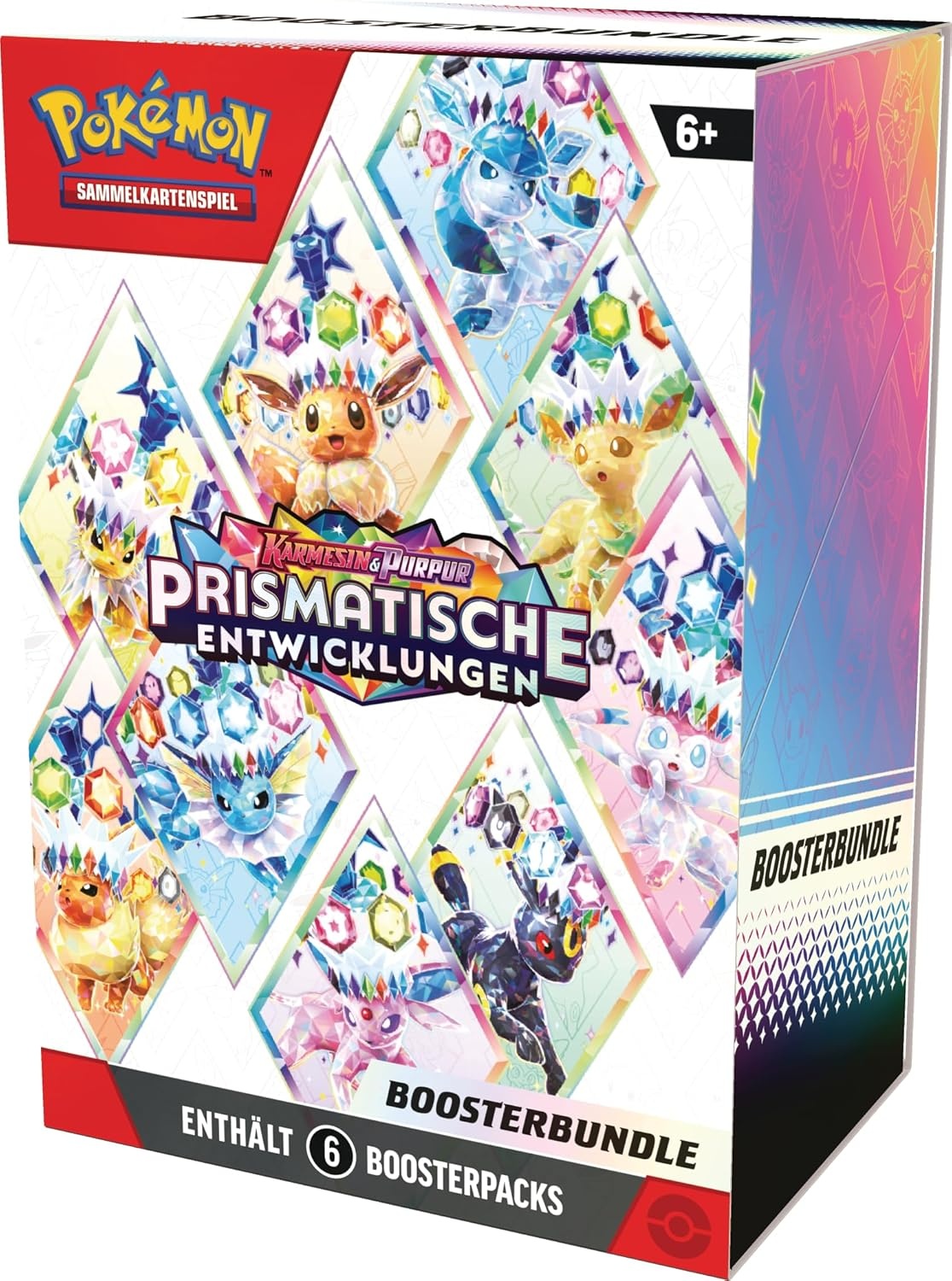 Pokémon Boosterbundle Karmesin & Purpur – Prismatische Entwicklungen DE