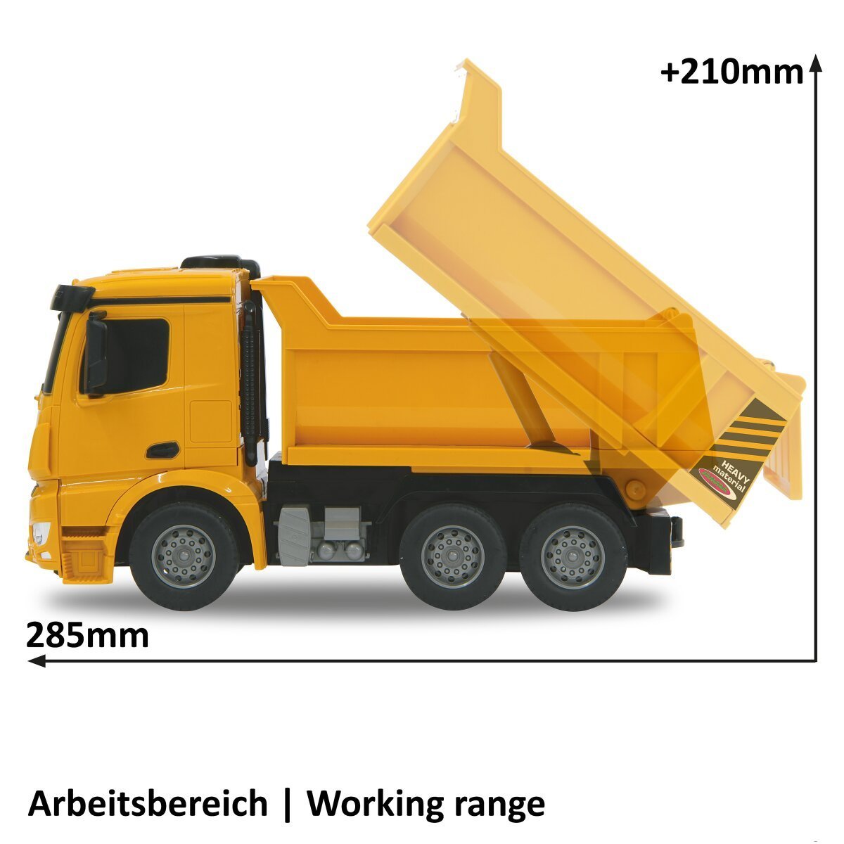 JAMARA Muldenkipper Mercedes-Benz Arocs 1:26 2,4GHz ab 6 Jahren