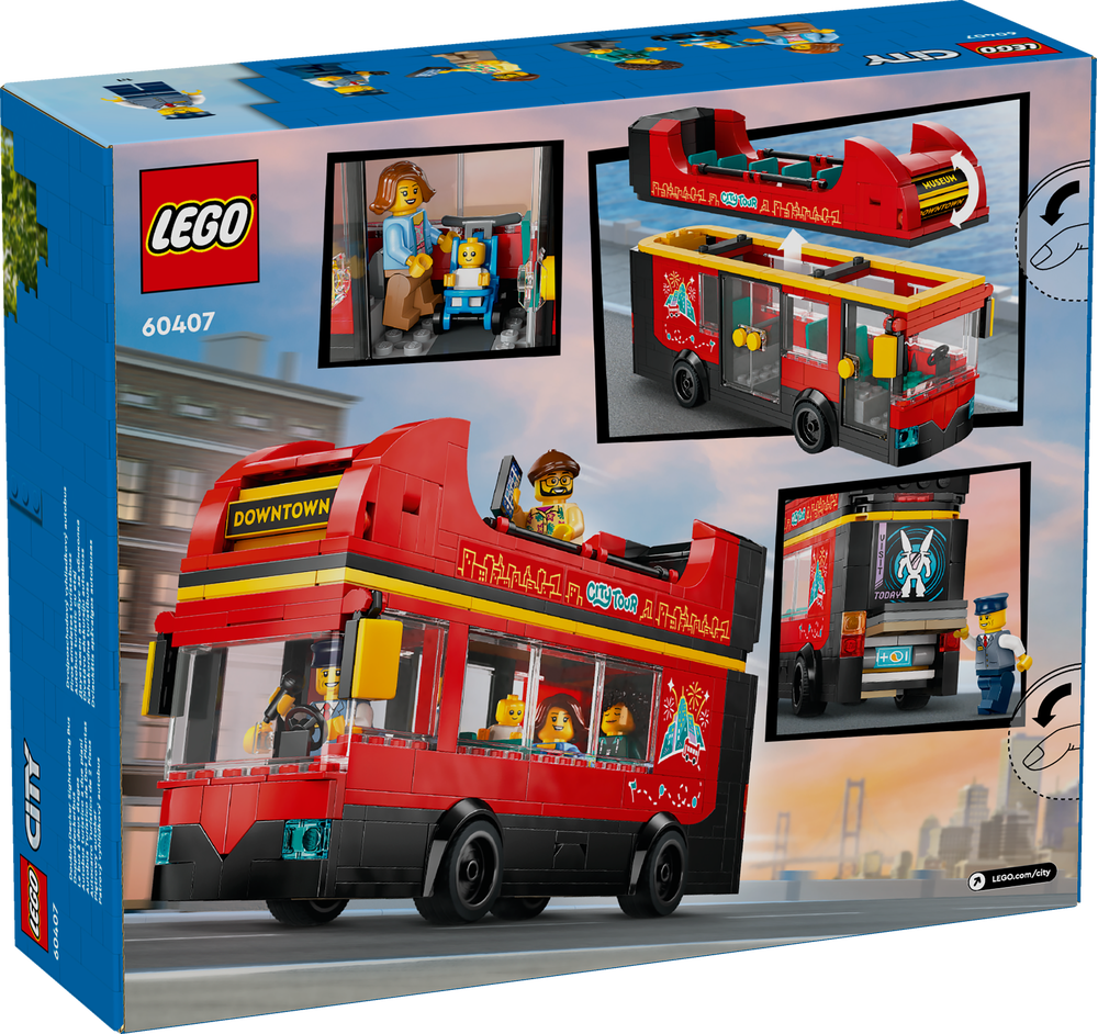 LEGO® City Doppeldeckerbus 60407 Bus, Fahrzeug, Rad, Tour-Bus, Doppeldecker-Bus