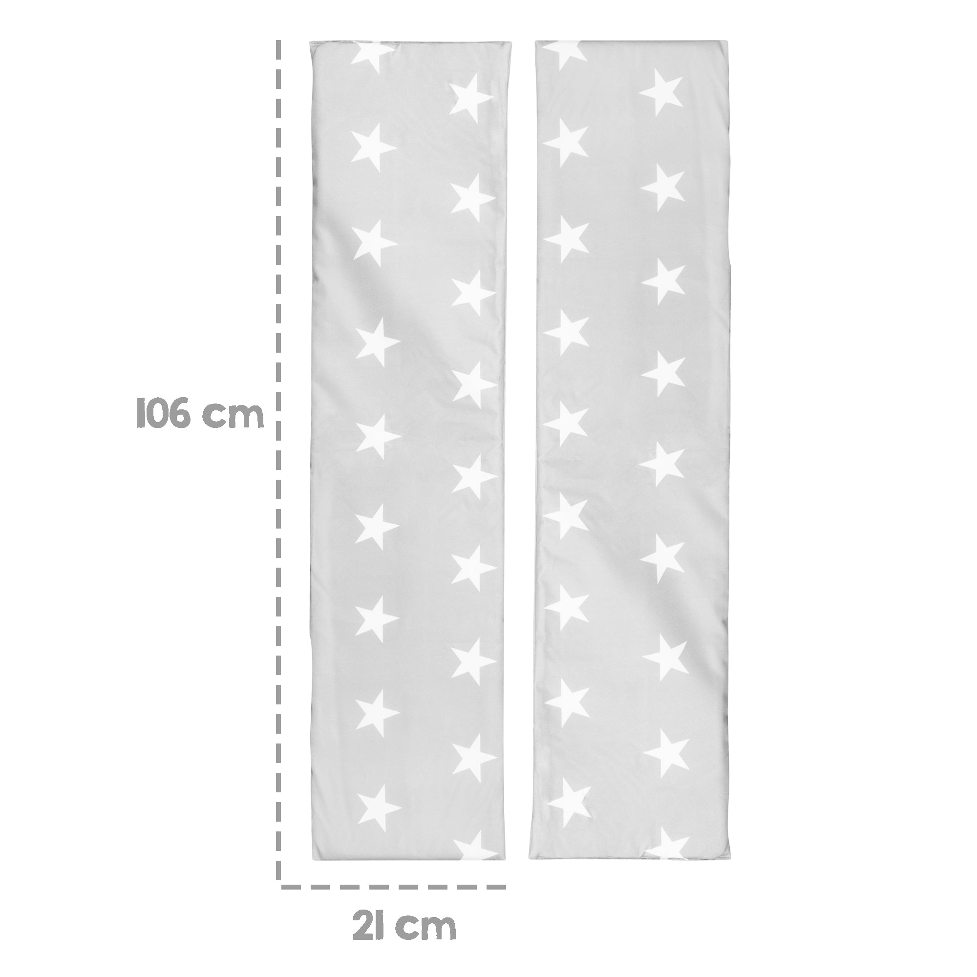 Roba 455901V190 Bankkissen 2er Set breit Little Stars grau – Outdoor - Bild 4 Roba 455901V190 Bankkissen 2er Set breit Little Stars grau – Outdoor - Produktbild 4