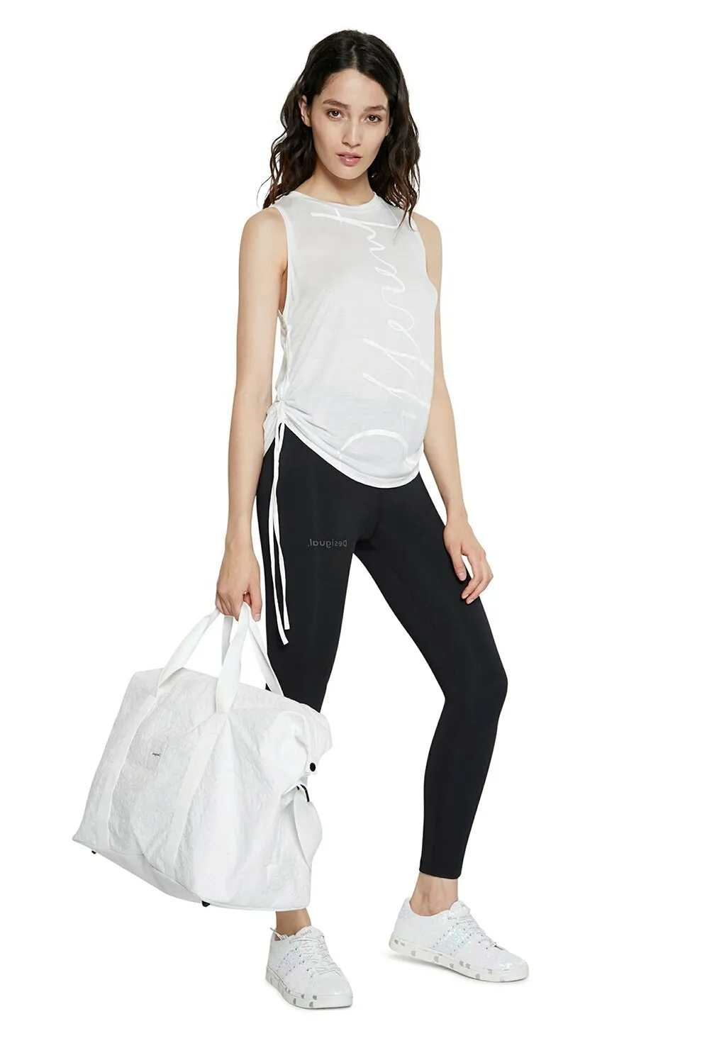 Desigual Damen Leggings „Desagujado“ - Schwarz 21SONK072000 GR. M