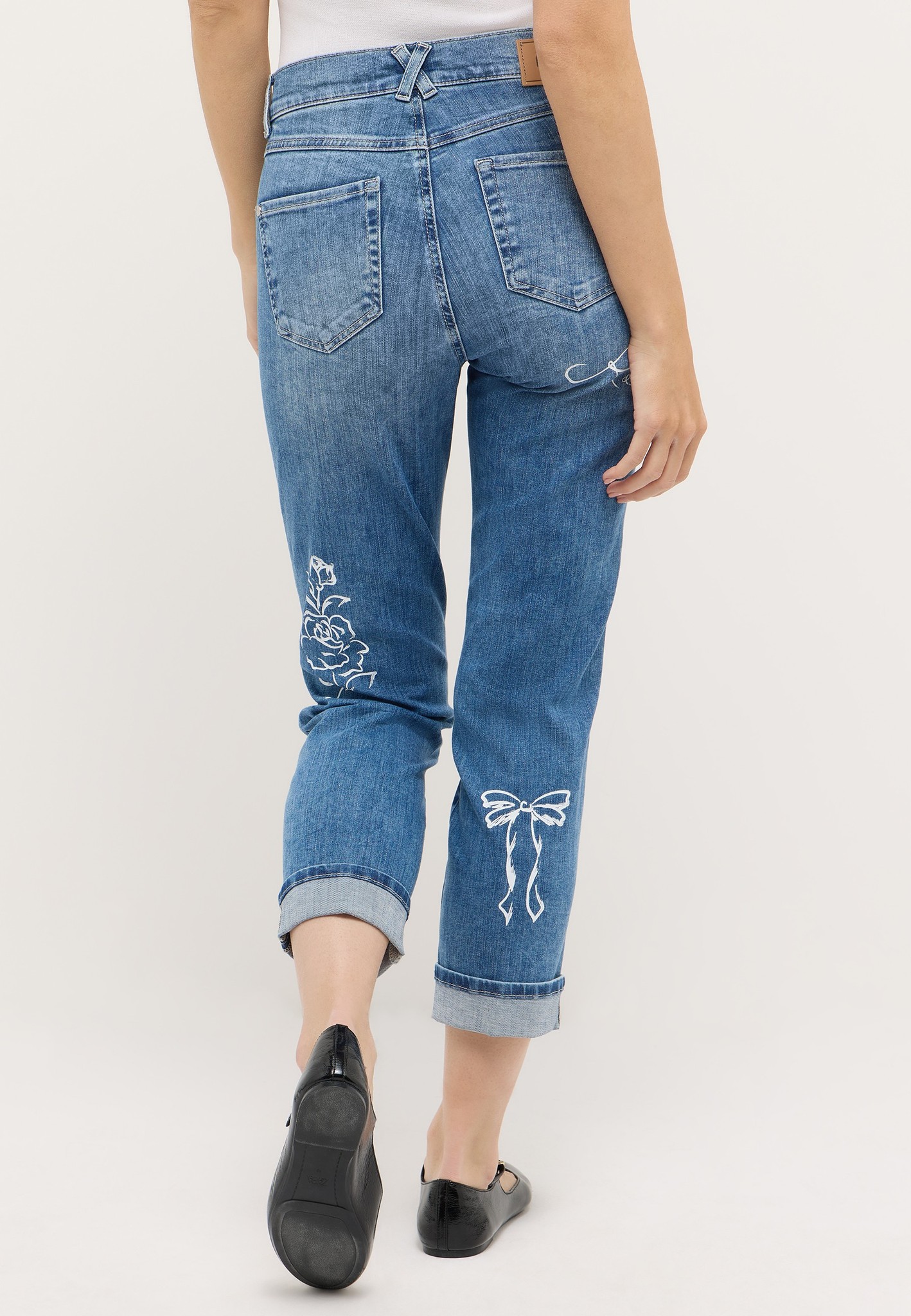 ANGELS 350810428 Damen Jeans Darleen Bea 7/8 Straight - Hellblau