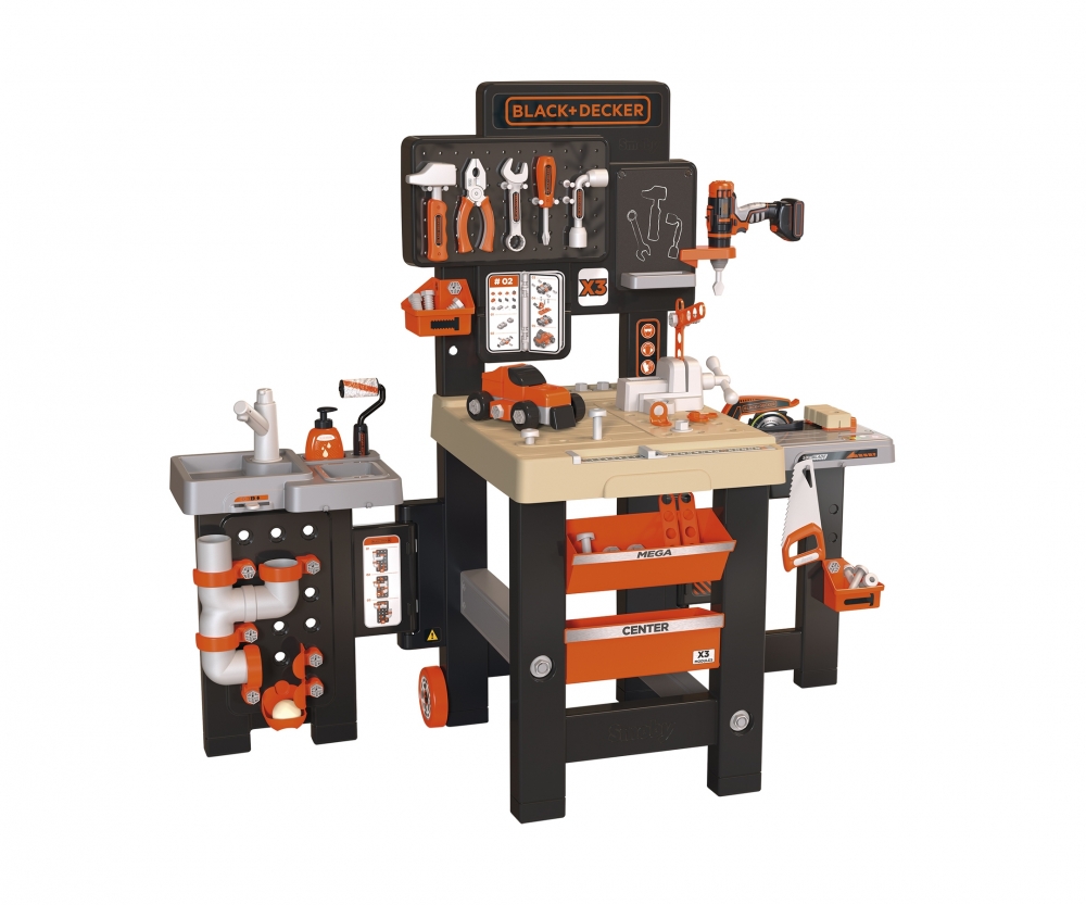 Smoby Smoby Black+Decker Werkbank Mega Center Smoby Smoby Black+Decker Werkbank Mega Center