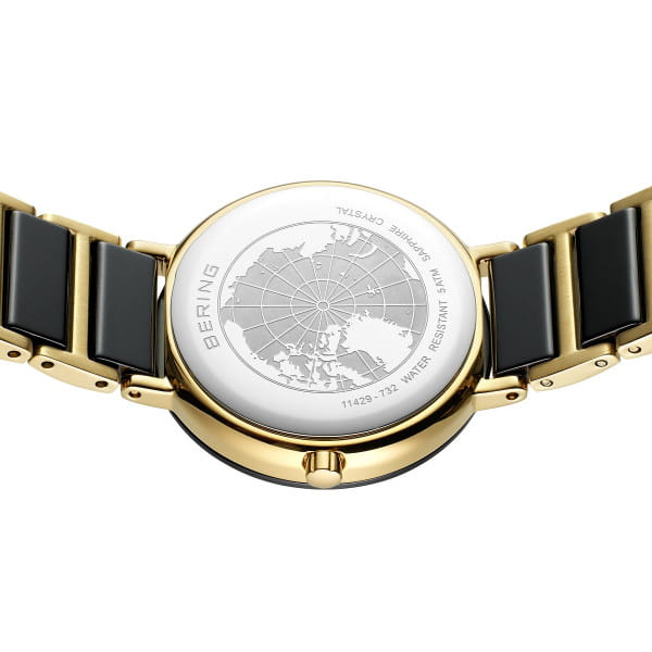 Bering 11429-732 Damenuhr, Edelstahl/Keramik, Schwarz