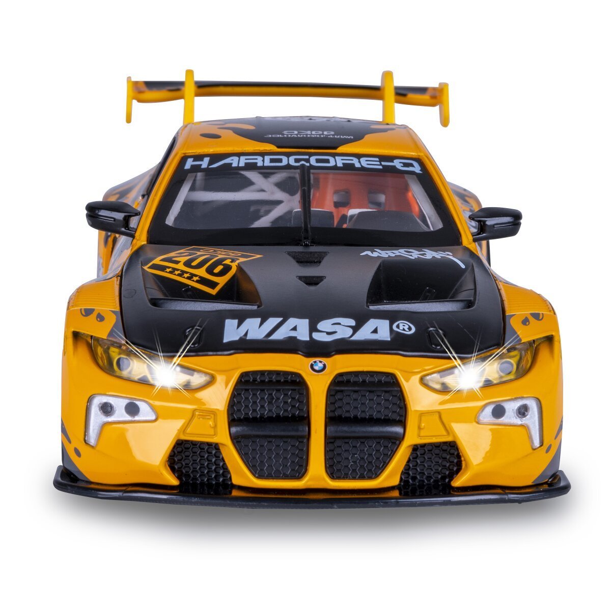 JAMARA BMW M4 GT3 Diecast 1:24 gelb inkl. Knopfzellen ab 3 Jahren JAMARA BMW M4 GT3 Diecast 1:24 gelb inkl. Knopfzellen ab 3 Jahren