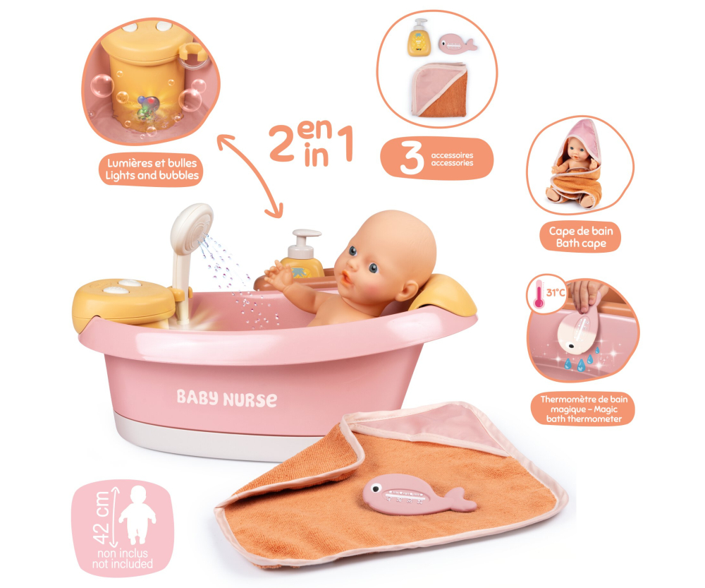 Smoby Smoby Baby Nurse Puppen-Badewanne