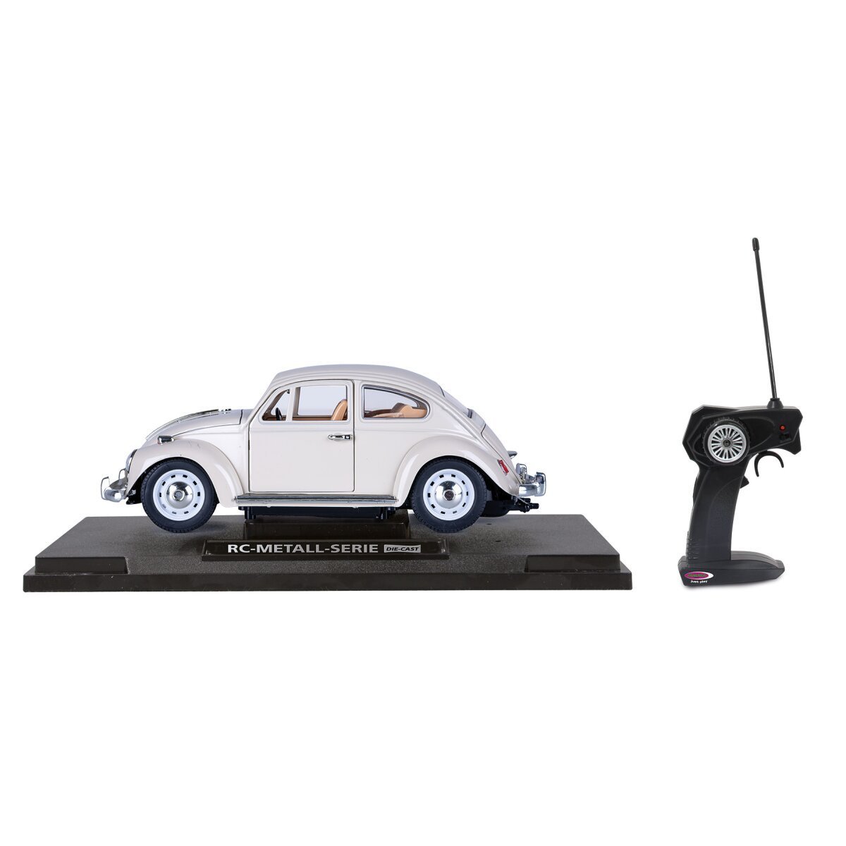 JAMARA VW Käfer RC Diecast 1:18 creme weiss 40MHz ab 6 Jahren