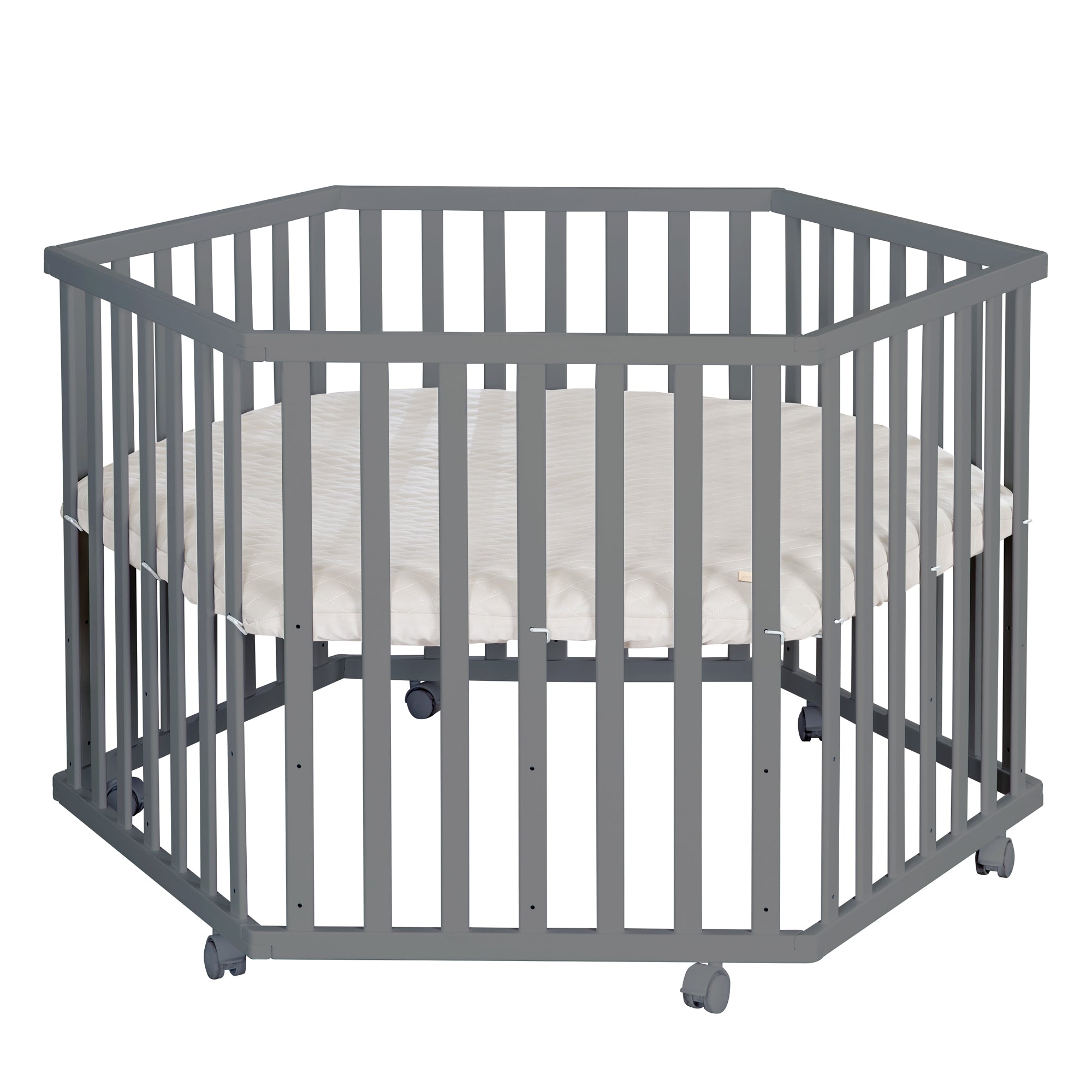Roba 0232ANL245 Laufgitter 6-eckig Greyish gesteppt anthrazit - Bild 1 Roba 0232ANL245 Laufgitter 6-eckig Greyish gesteppt anthrazit - anthrazit - Laufgitter - Produktbild 1