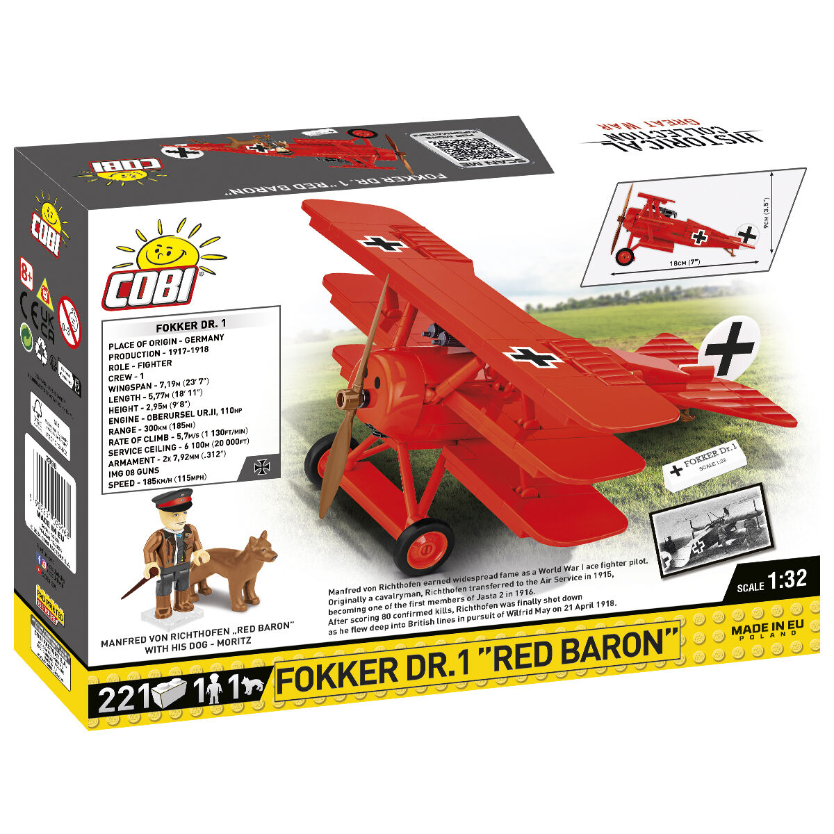 COBI 2996 - FOKKER DR.1 RED BARON - Bild 2 COBI 2996 - FOKKER DR.1 RED BARON - Bild 2