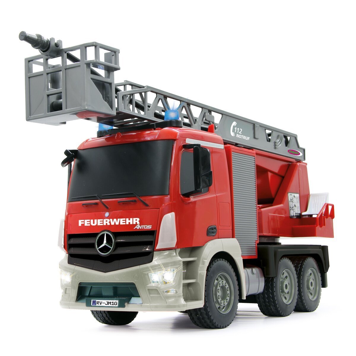 JAMARA Feuerwehr Drehleiter Mercedes-Benz Antos 1:20 2,4GHz mit Spritzfunktion ab 6 Jahren