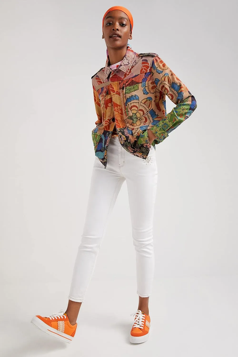 Desigual Damen Jacke „Chaq Larson“ by M. Christian Lacroix - Mehrfarbig 22SWEW56 GR. L Desigual Damen Jacke „Chaq Larson“ by M. Christian Lacroix - Mehrfarbig 22SWEW56 GR. L