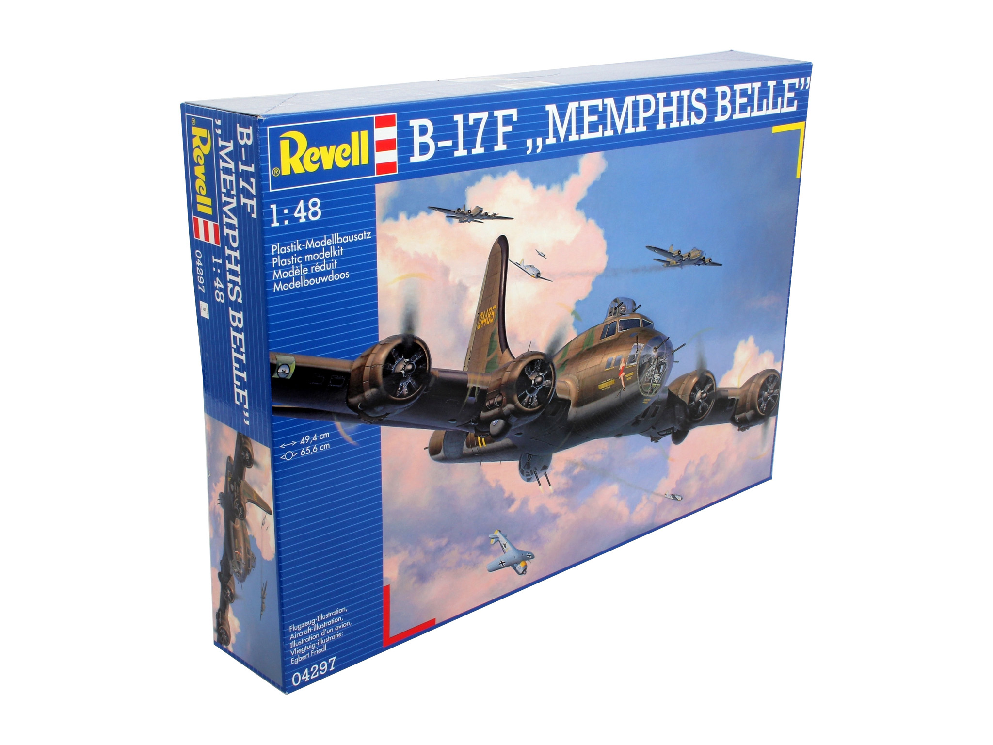 Revell 04297 B-17F "Memphis Belle" Modellbausatz Flugzeug, Fahrzeug, Kampfflugzeug, Bomber