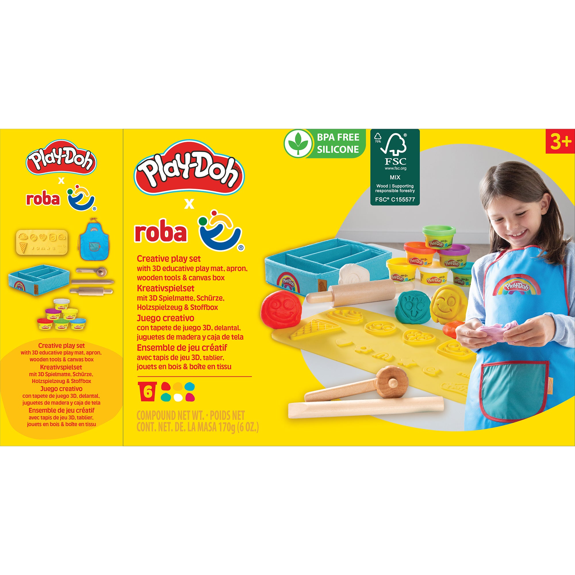 Roba 98155PD13 Spielset "roba x Play-Doh" PlayDoh bunt – Motorik & Lernen - Bild 4 Roba 98155PD13 Spielset "roba x Play-Doh" PlayDoh bunt – Motorik & Lernen - Produktbild 4