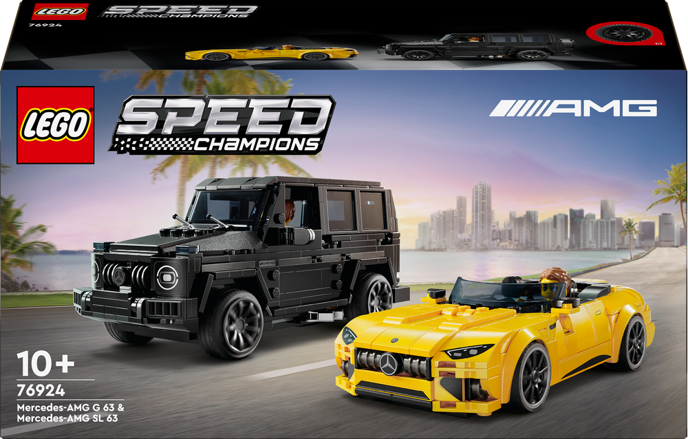 LEGO® Speed Champions Mercedes-AMG G 63 & Mercedes-AMG SL 63 76924 Rad, Sprach, Leichtmetallfelge, Auto, Lastwagen