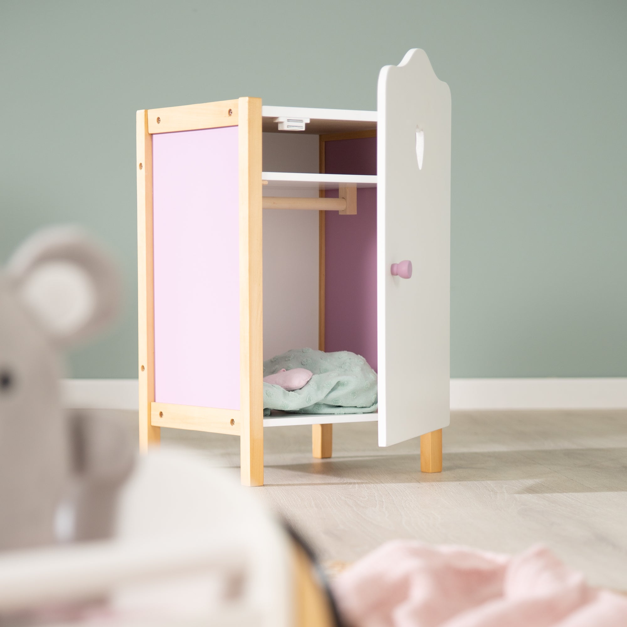 Roba 490030984 Puppenkleiderschrank Scarlett bicolor – Puppenmöbel & Häuser - Bild 2 Roba 490030984 Puppenkleiderschrank Scarlett bicolor – Puppenmöbel & Häuser - Produktbild 2