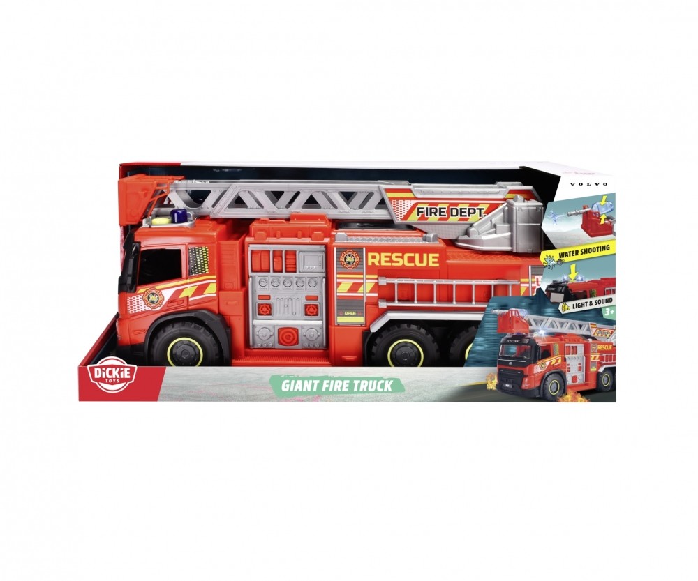 Dickie Toys Giant Fire Truck 203719031 Transport, Fahrzeug, LKW, Rad, Feuerwehrauto
