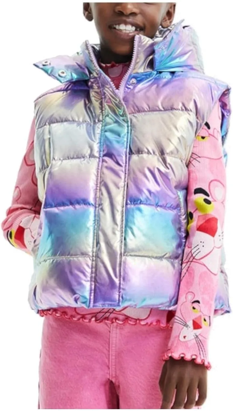 Desigual Mädchen „Padded Venus“ - Irisierend Rosa 22WGEW073025 Weste Desigual Mädchen „Padded Venus“ - Irisierend Rosa 22WGEW073025 Weste