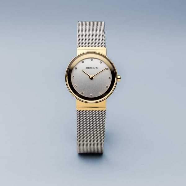 Bering 10126-001 Damenuhr, Milanaise, Silber/Gold Bering 10126-001 Damenuhr, Milanaise, Silber/Gold