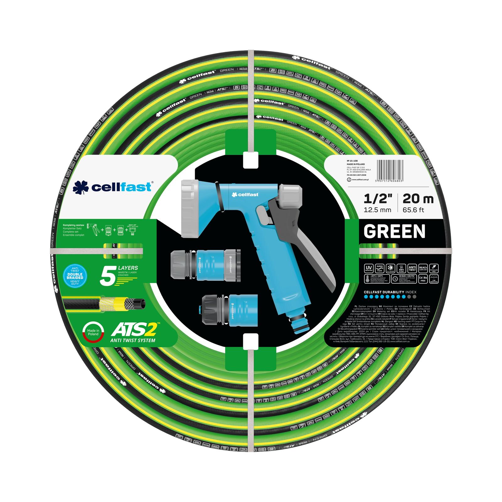 Cellfast Bewässerungssatz GREEN 1/2" 20 m