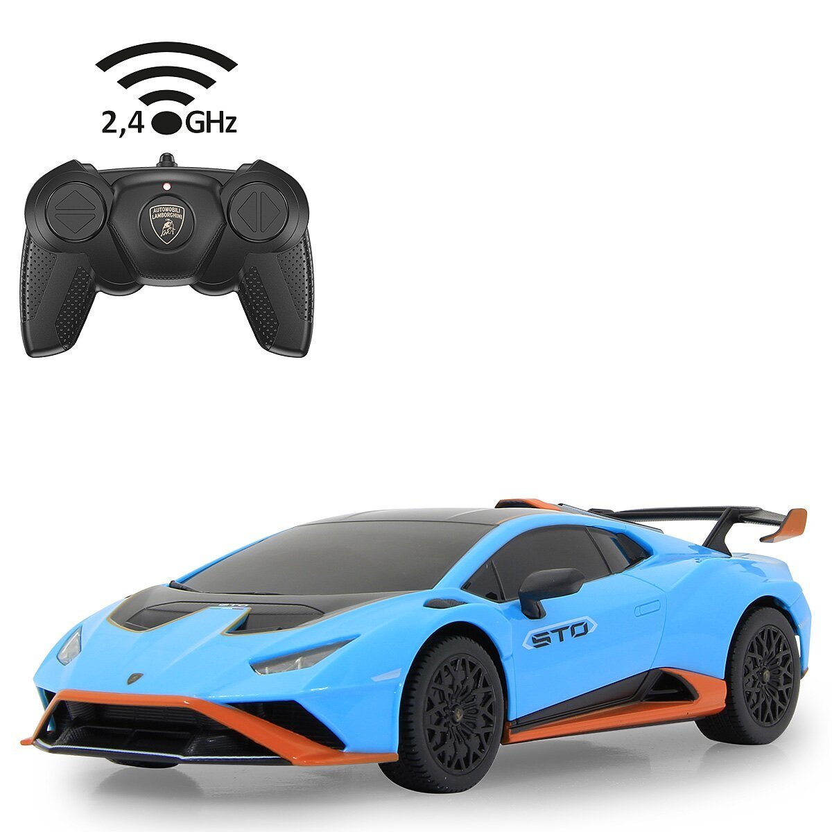 JAMARA Lamborghini Huracán STO 1:24 blau 2,4GHz ab 6 Jahren
