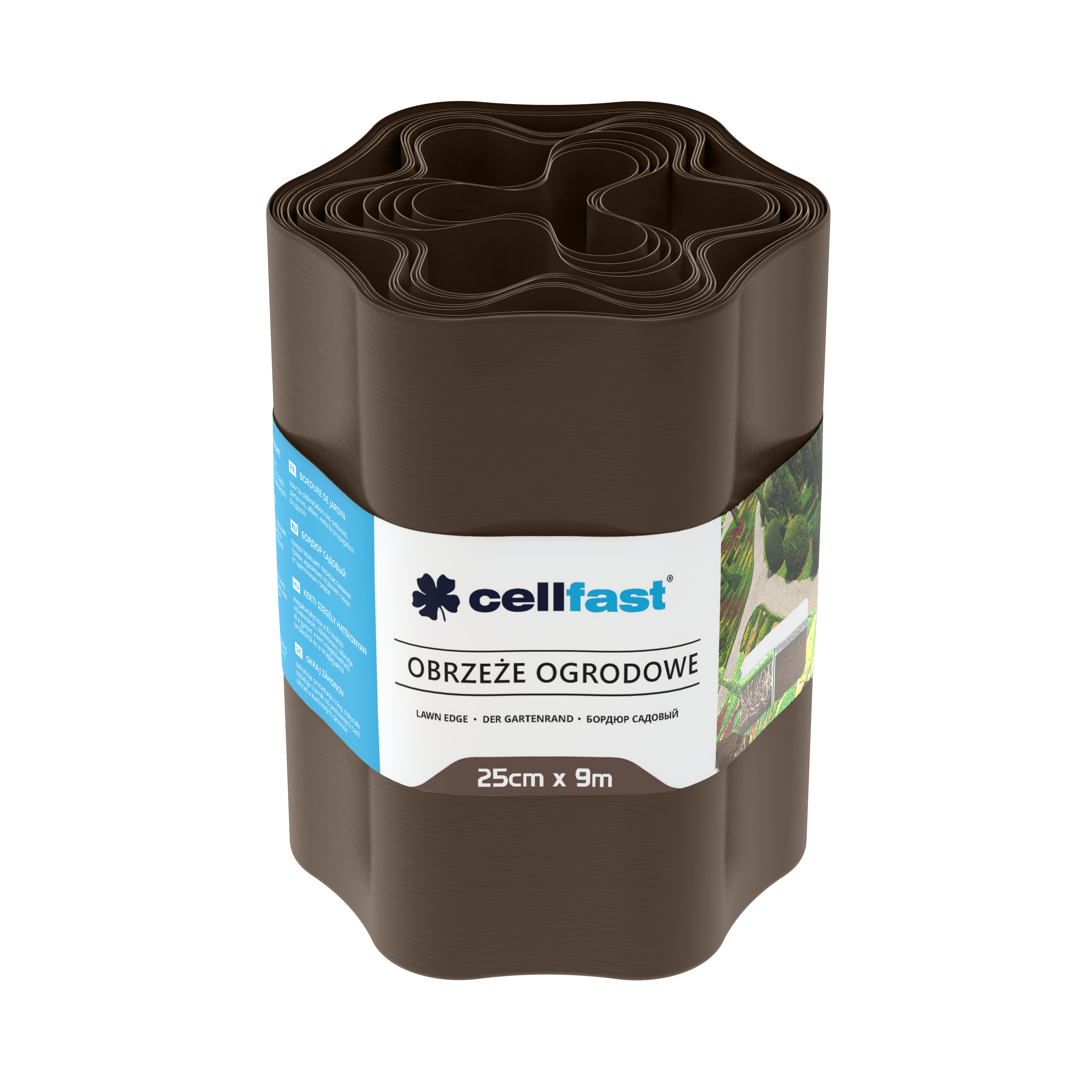 Cellfast Gartenrand 25 cm x 9 m braun