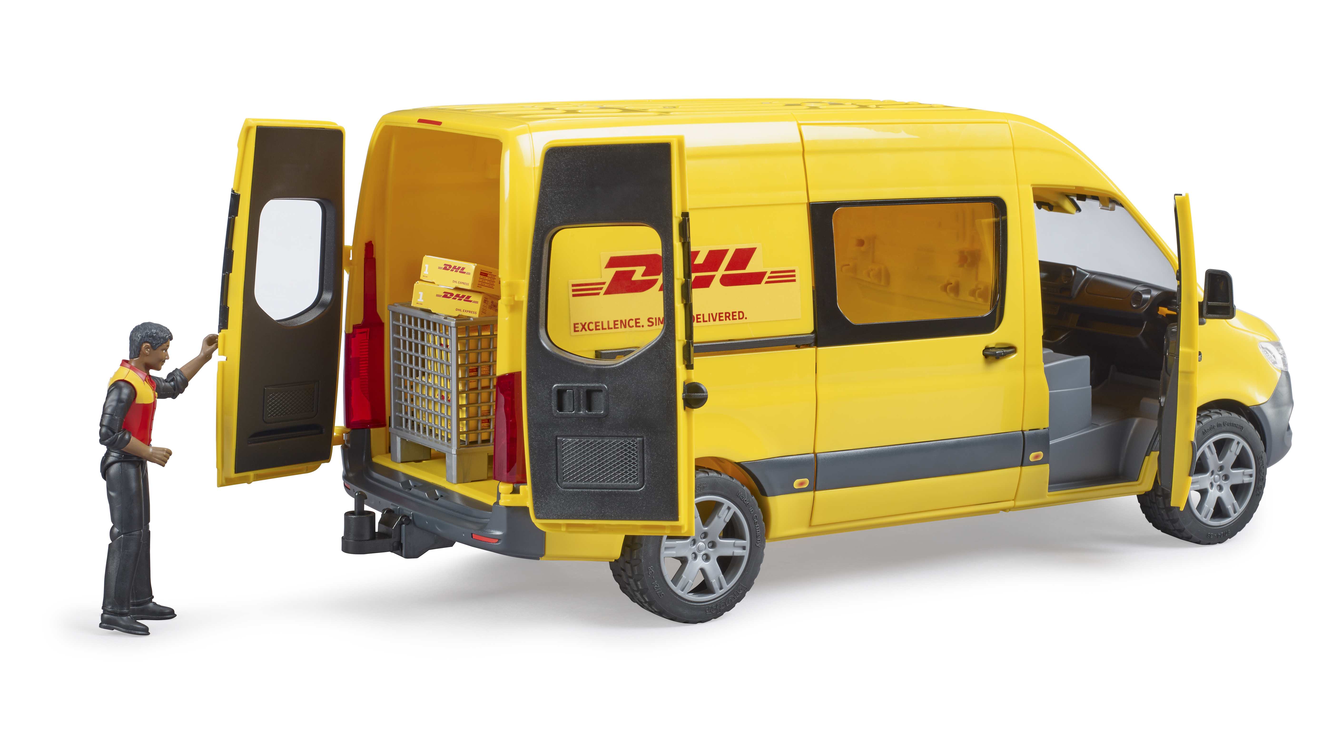 BRUDER 02671 - MB Sprinter DHL mit Fahrer - Bild 4