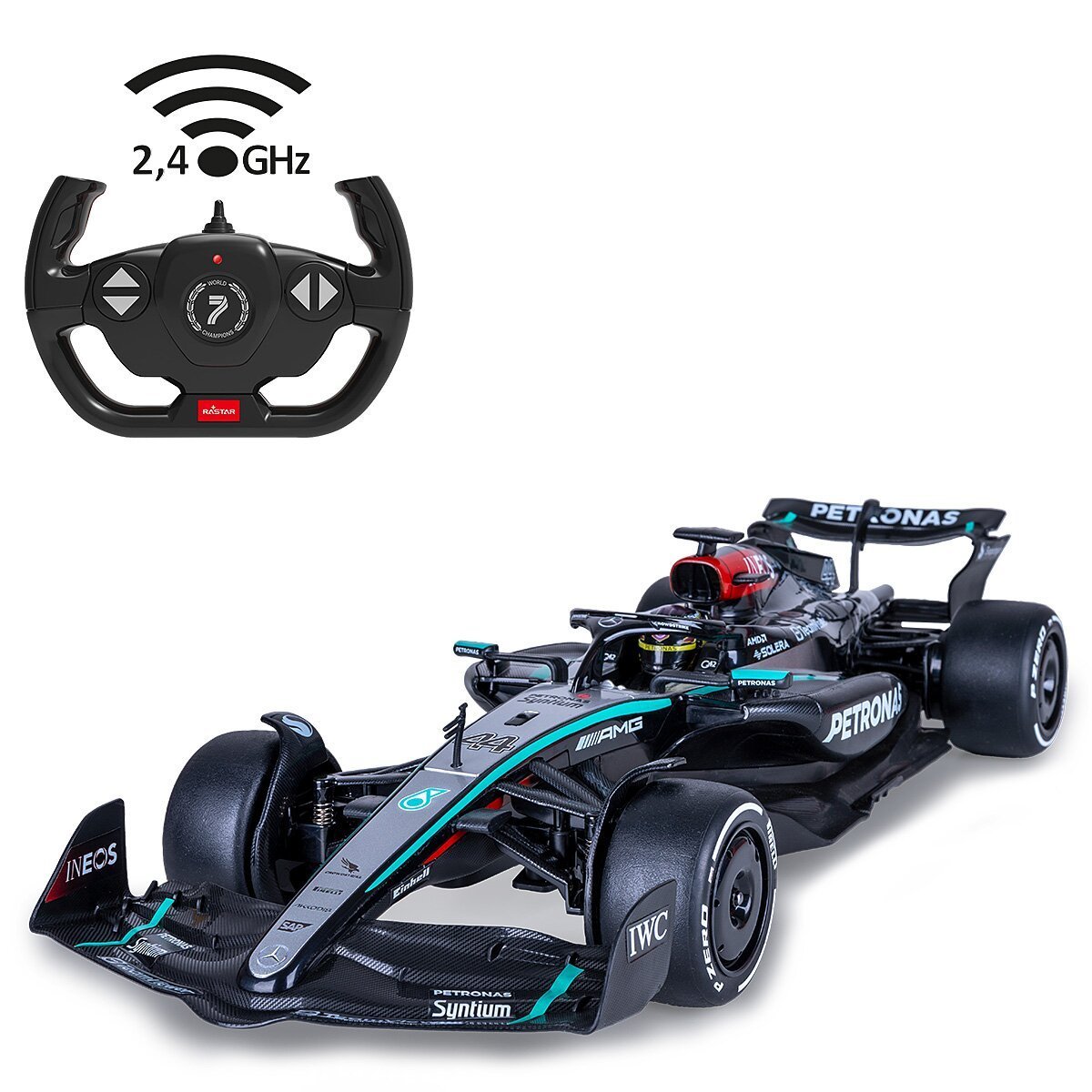 JAMARA Mercedes-AMG F1 W15 E Performance 1:12 schwarz 2,4GHz ab 6 Jahren JAMARA Mercedes-AMG F1 W15 E Performance 1:12 schwarz 2,4GHz ab 6 Jahren
