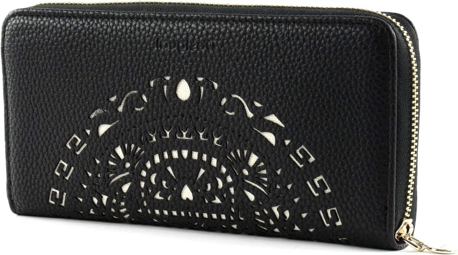 Desigual Damen Geldbörse „Tribal Zip Around“ - Schwarz 20SAYP17
