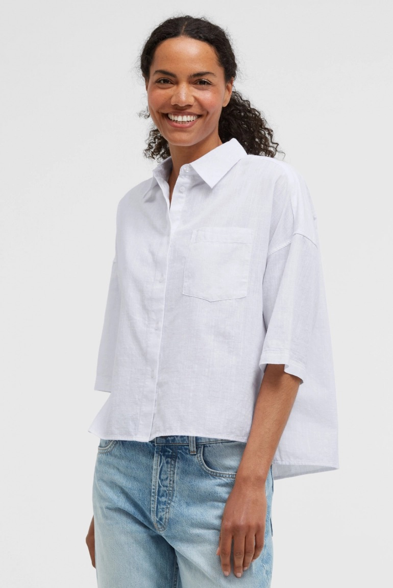 SENSES Kurzarm-Bluse B:EL Cropped opticwhite SENSES Kurzarm-Bluse B:EL Cropped opticwhite