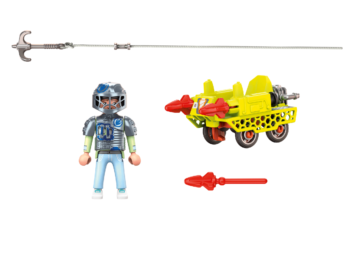 PLAYMOBIL 70930 Minen Cruiser Helme, Maschine, Rad, Person