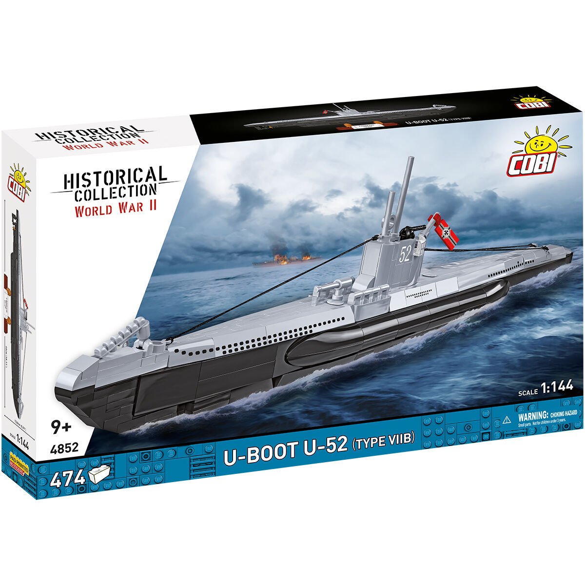 COBI 4852 - U-BOOT U-52 (TYP VIIB)