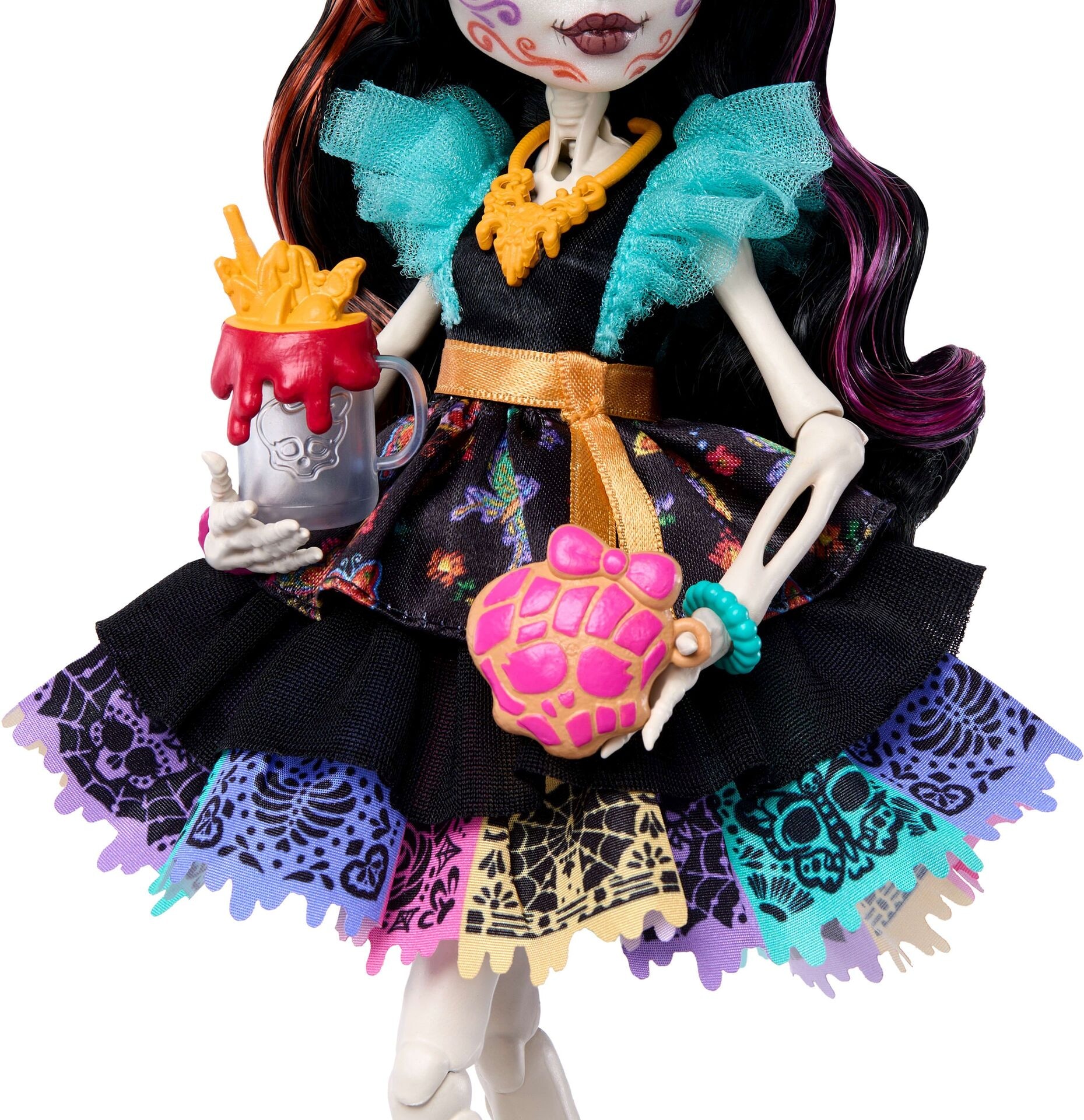 Monster High Skelita Puppe - Mattel - MATTEL JHK34 Puppe - Mattel - Monster High Skelita Puppe - Modell MATTEL JHK34 Produktbild fuer Online-Shop