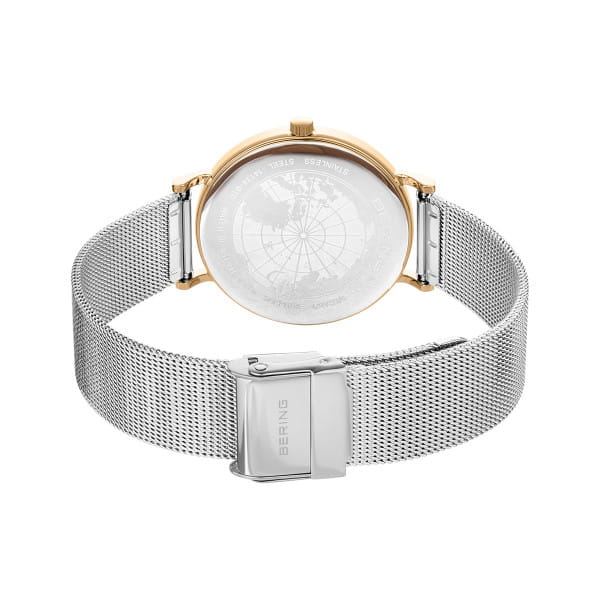 Bering 14134-010 Damenuhr, Milanaise, Silber/Gold Bering 14134-010 Damenuhr, Milanaise, Silber/Gold