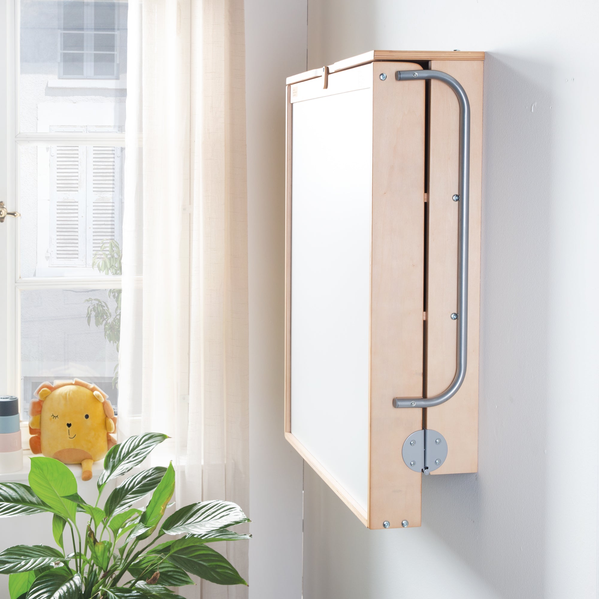 Roba 212015NAV230 Wandwickelregal +Wickelauflage grau braun gebeizt – Wickeln & Baden - Bild 2 Roba 212015NAV230 Wandwickelregal +Wickelauflage grau braun gebeizt – Wickeln & Baden - Produktbild 2