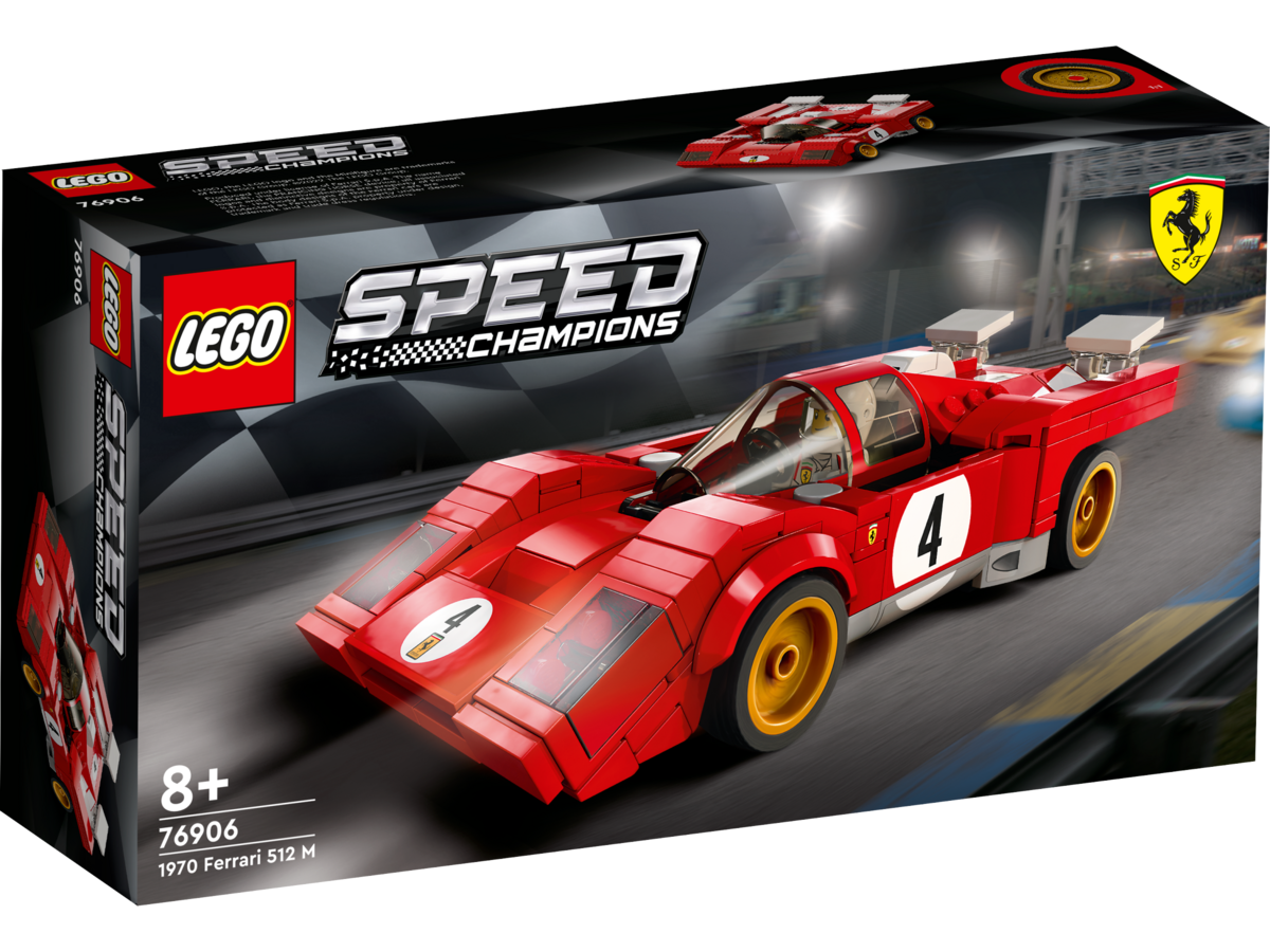 LEGO® Speed Champions 1970 Ferrari 512 M 76906 Auto, Sportwagen, Rad, Leichtmetallrad, Formel Eins