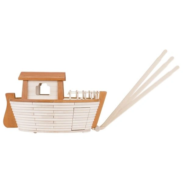 goki Holzstelzen Arche Noah - großes Holzschiff auf Rollen, ca. 75 × 47 × 43,5 cm goki Holzstelzen Arche Noah - großes Holzschiff auf Rollen, ca. 75 × 47 × 43,5 cm