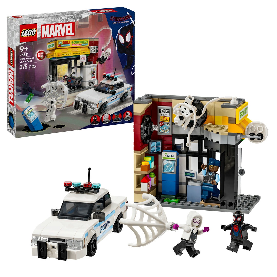 LEGO, MARVEL, Super, Heroes, 76311, Spider-Verse:, Miles, Morales, vs., Spot LEGO MARVEL Super Heroes 76311 Spider-Verse: Miles Morales vs. Spot