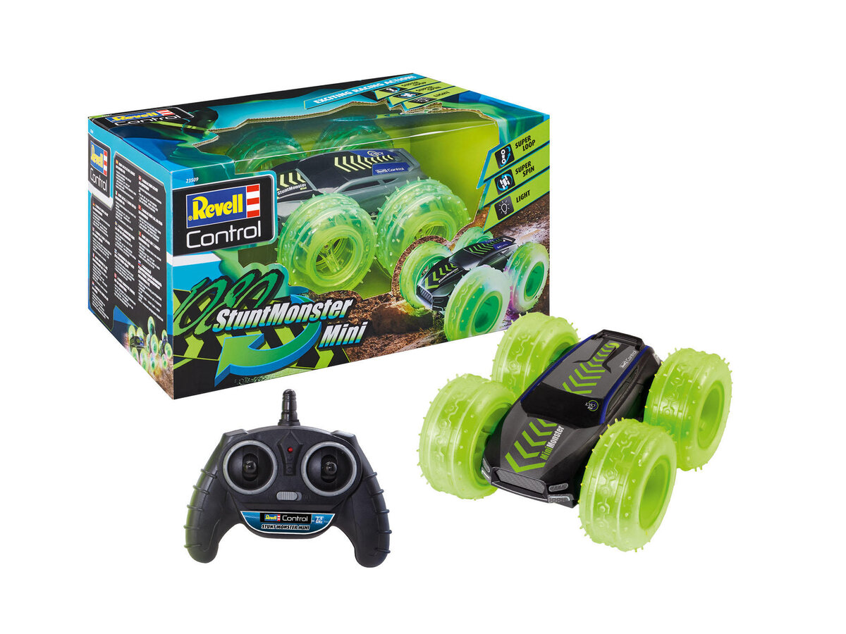 Revell 23509 RC Stunt Car \1080 Stunt Monster Mini\" Revell Control Ferngesteuertes Auto""" Revell, 23509, RC, Stunt, Car, \1080, Stunt, Monster, Mini\", Revell, Control, Ferngesteuertes, Auto, Maschine, Rad"""