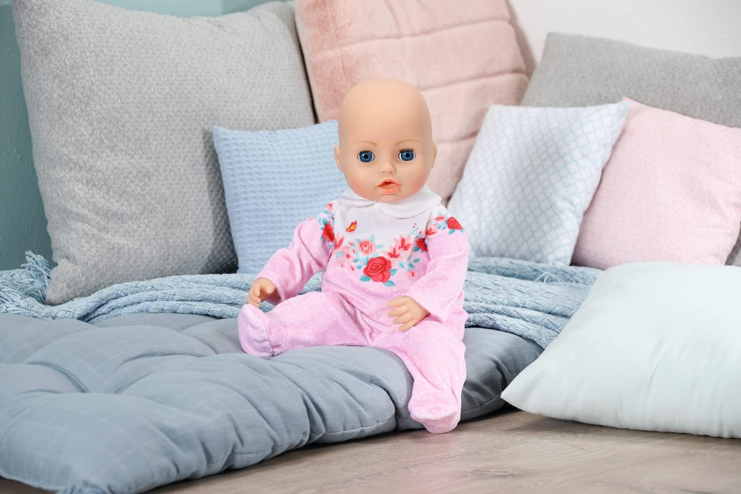 Baby Annabell Strampler rosa Blumen,43cm