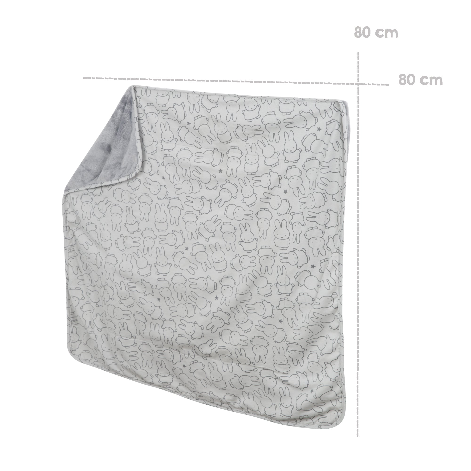 Roba 306100J210 Babydecke-Jersey Miffy grau – Heim Textilien - Bild 5 Roba 306100J210 Babydecke-Jersey Miffy grau – Heim Textilien - Produktbild 5