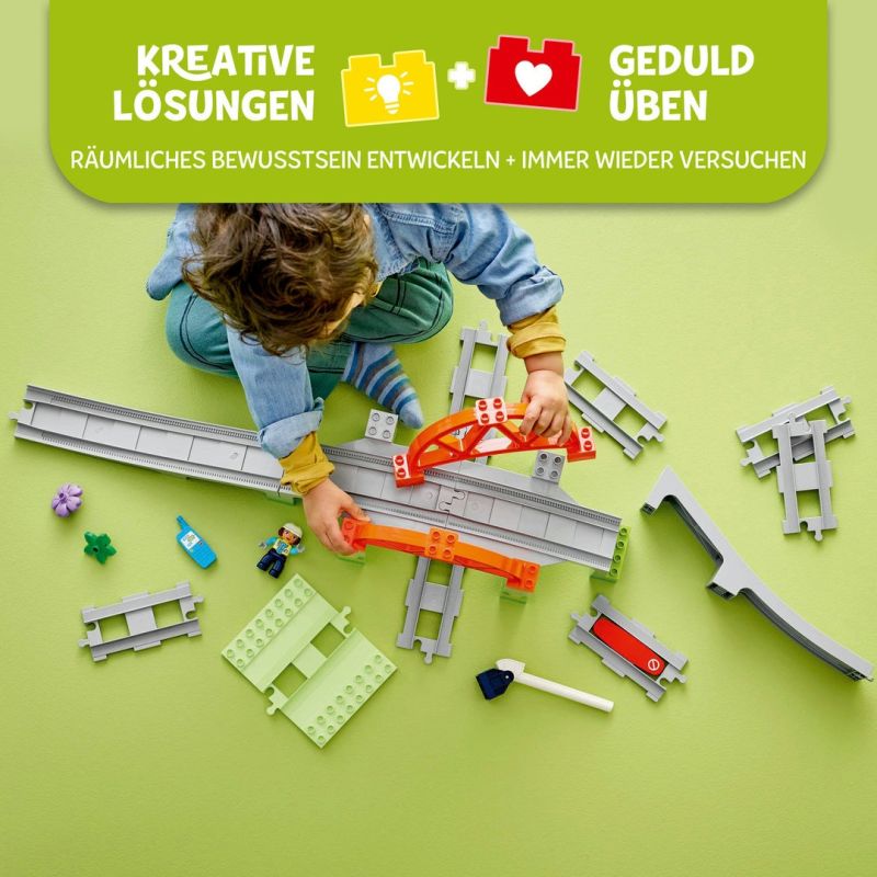 LEGO® DUPLO® Eisenbahnbrücke und Schienen - Erweiterungsset 10426