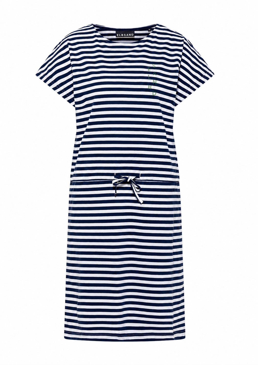 Elbsand Sellvie Kleid in Marineblau/Weiß