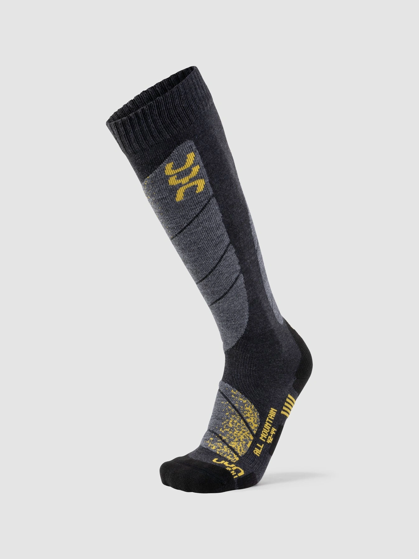 UYN Herren Skisocken S100041G726 - Anthrazit-Melange/Gelb UYN Herren Skisocken S100041G726 - Anthrazit-Melange/Gelb
