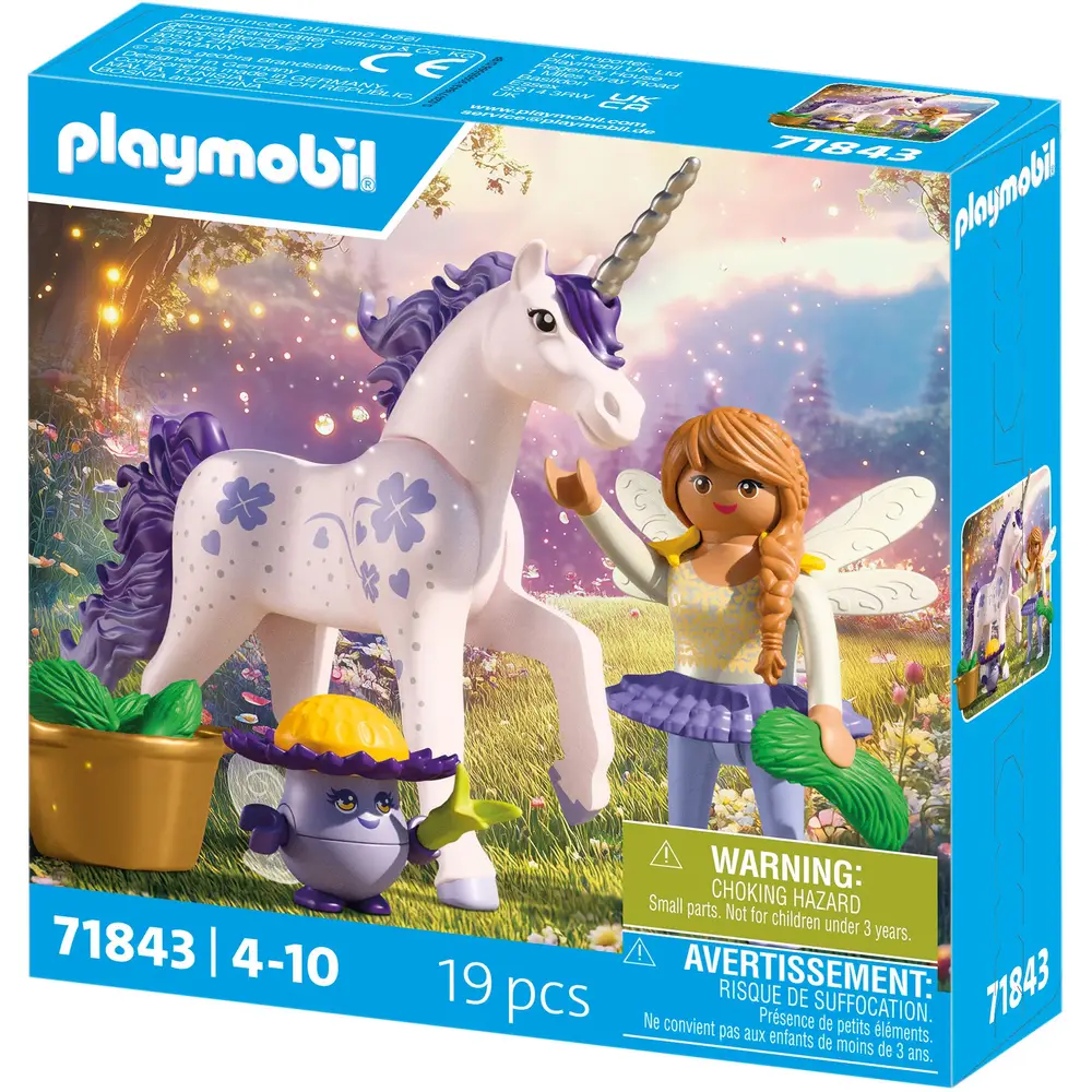 PLAYMOBIL 71843 Sammeleinhorn Glückslavendel mit Fee