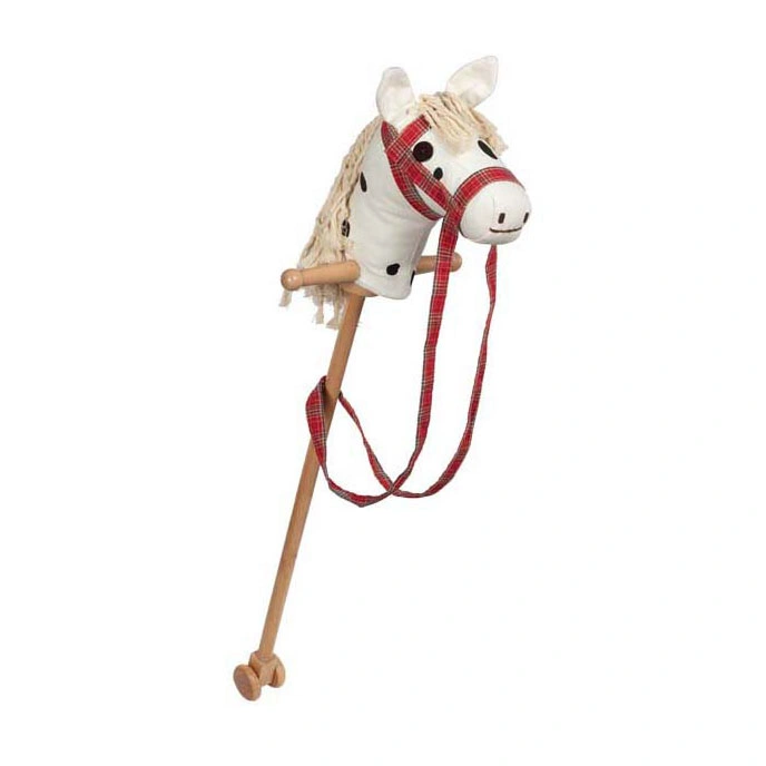 goki Steckenpferd aus Holz - Weiß, mit Rädern, ab 2 Jahren goki Steckenpferd aus Holz - Weiß, mit Rädern, ab 2 Jahren