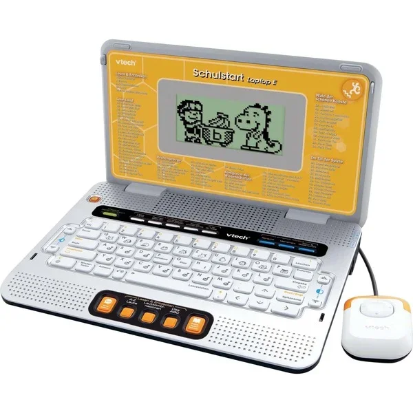 VTech Schulstart Laptop E Lerncomputer mit 160 Spielen, ab 6 Jahren VTech Schulstart Laptop E DE/EN, 160 Lernprogramme Mathe, Lesen, Englisch-Tutor, Kreativität, 3 Schwierigkeitsstufen, QWERTZ-Tastatur, Cursor-Maus, ab 6 Jahren,