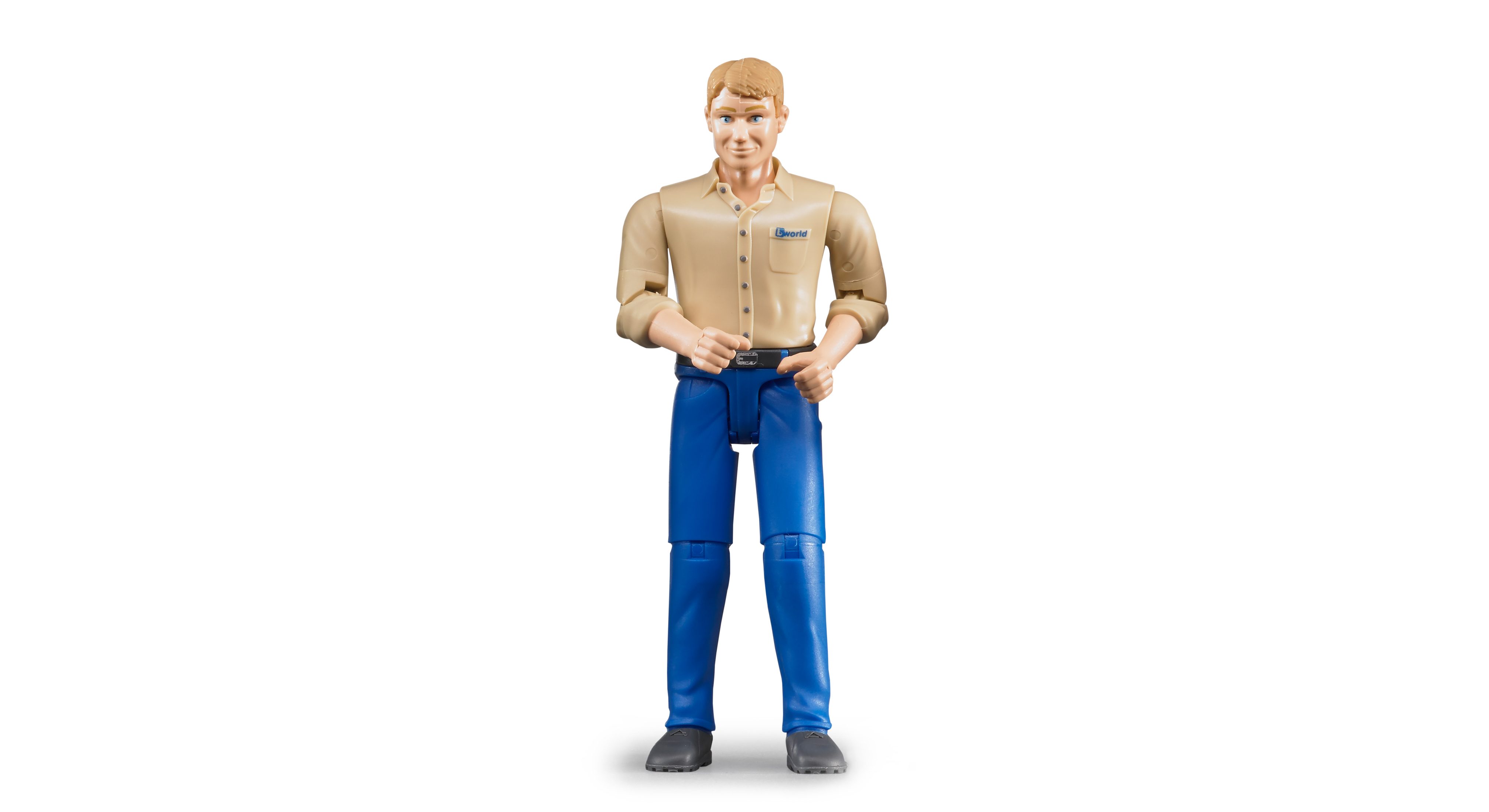 BRUDER 60006 - Mann mit Hellem Hauttyp und Blauer Hose BRUDER 60006 - Mann mit Hellem Hauttyp und Blauer Hose