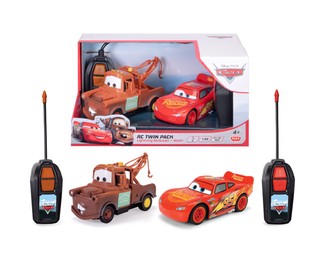 Dickie Toys RC Cars LMQ + Mater Twin Pack 1:32 Dickie Toys RC Cars LMQ + Mater Twin Pack 1:32